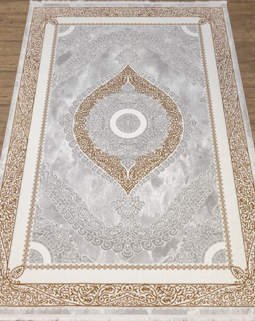 Ковер российский 20105-25053 Премиум (Полиэстер, серый)