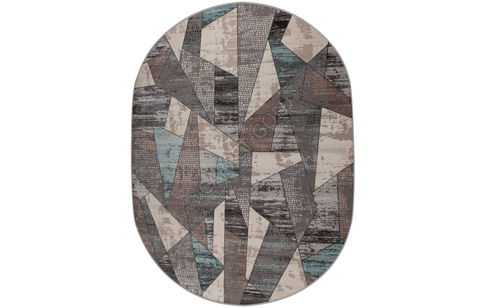 36854A OVAL L.GREY / BLUE Avon