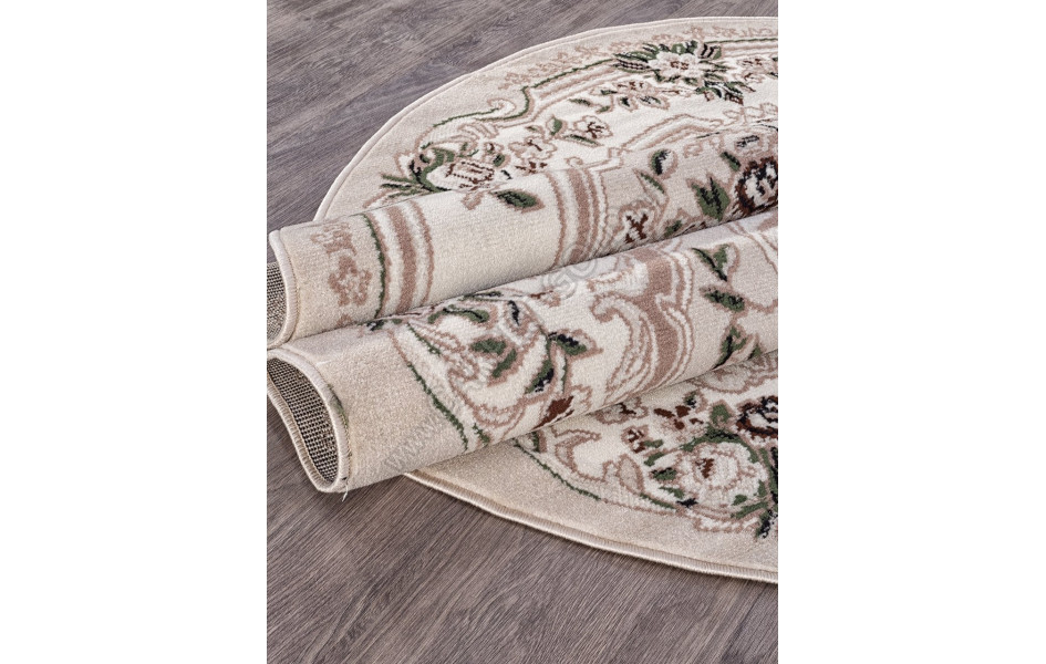 Ковер D017 - BEIGE - Овал - коллекция GAVANA