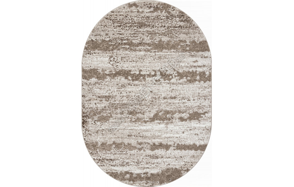 Ковер в стиле модерн F173 - BEIGE - Овал - коллекция ALABAMA